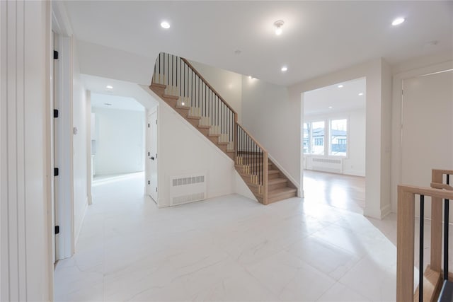 3 Carlton Rd Unit 201, Monsey, NY 10952 - staircase with recessed lighting, marble finish floor, and visible vents