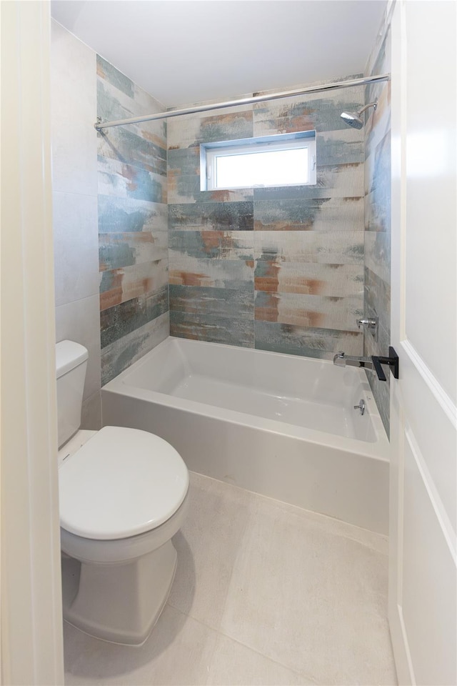 3 Carlton Rd Unit 201, Monsey, NY 10952 - bathroom with toilet, tile patterned flooring, and bathtub / shower combination