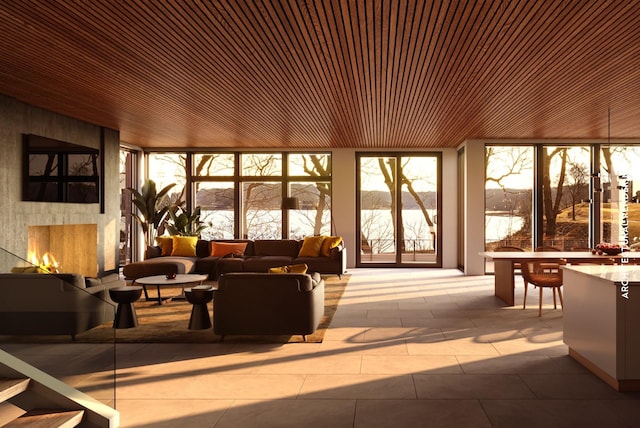 sunroom featuring plenty of natural light