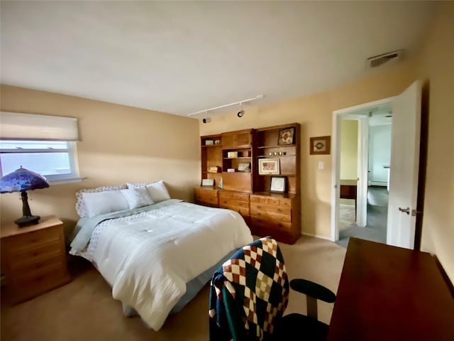 4081 Massachusetts Ave, Island Park, NY 11558 - bedroom with visible vents, track lighting, and carpet floors