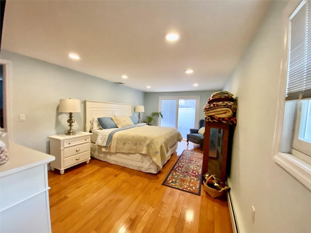 4081 Massachusetts Ave, Island Park, NY 11558 - bedroom featuring light wood-type flooring and recessed lighting