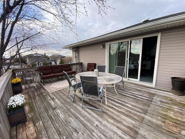 4081 Massachusetts Ave, Island Park, NY 11558 - deck with outdoor dining space