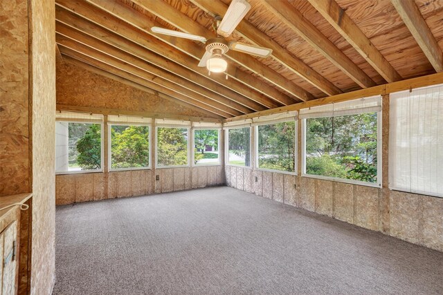 21 Hillside Rd, Slate Hill, NY 10973 - unfurnished sunroom with ceiling fan and vaulted ceiling