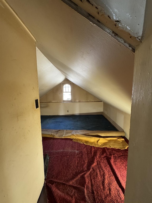 10 N Franklin St, Athens, NY 12015 - bedroom featuring vaulted ceiling