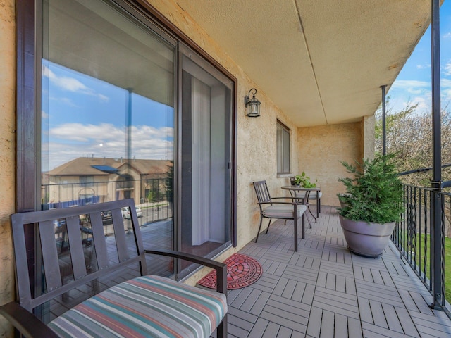 view of balcony