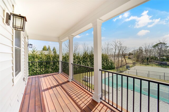 view of balcony