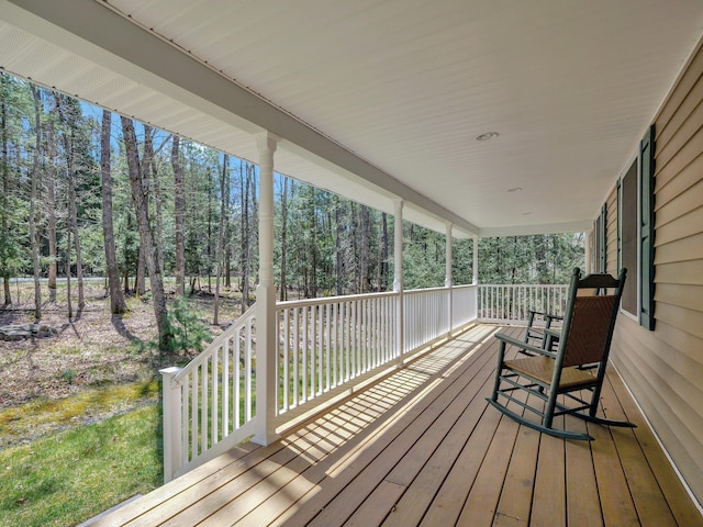 25 Devlin Rd, Eldred, NY 12743 - wooden terrace with a porch
