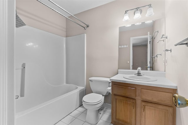 5702 Manor Dr Unit 5702, Peekskill, NY 10566 - bathroom with tile patterned flooring, toilet, vanity, and bathtub / shower combination