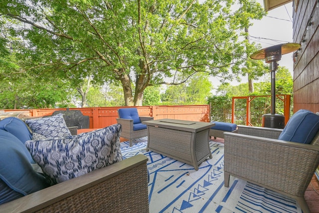82 Coventry Gdns, Lynbrook, NY 11563 - deck with an outdoor living space and fence