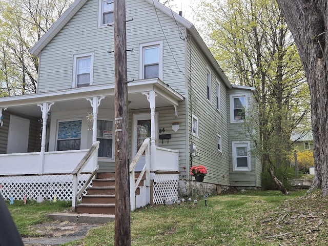 4 Ann St, Monticello, NY 12701 - view of front of property with a porch