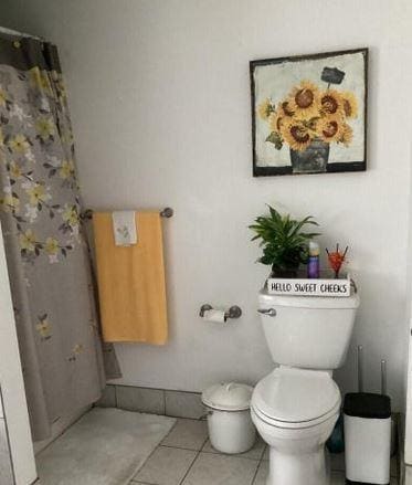 12 Bluebird Dr, Lake Luzerne, NY 12846 - full bathroom featuring toilet and tile patterned floors
