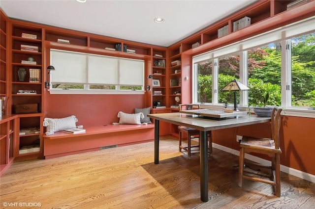 30 Appleton Pl, Dobbs Ferry, NY 10522 - home office featuring healthy amount of natural light, wood finished floors, and recessed lighting