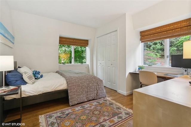 30 Appleton Pl, Dobbs Ferry, NY 10522 - bedroom with wood finished floors, a closet, and baseboards