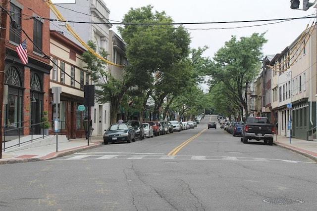30 Appleton Pl, Dobbs Ferry, NY 10522 - view of asphalt street featuring sidewalks, curbs, and street lights