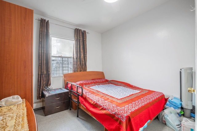 438 Shepherd Ave, Brooklyn, NY 11208 - bedroom with a baseboard heating unit and light floors
