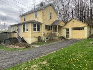 29 S Plank Rd, Westtown, NY 10998 - traditional-style house with a chimney, aphalt driveway, and a garage
