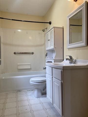 29 S Plank Rd, Westtown, NY 10998 - full bath featuring tile patterned floors, shower / bathtub combination, vanity, and toilet