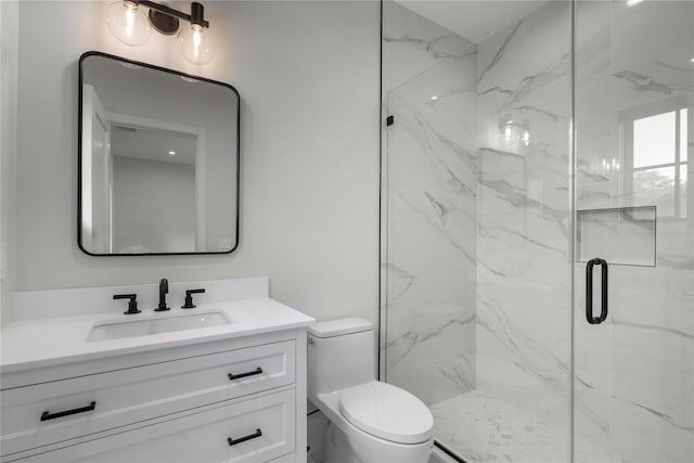 466 Montauk Hwy, Westhampton Beach, NY 11978 - bathroom featuring vanity and a marble finish shower