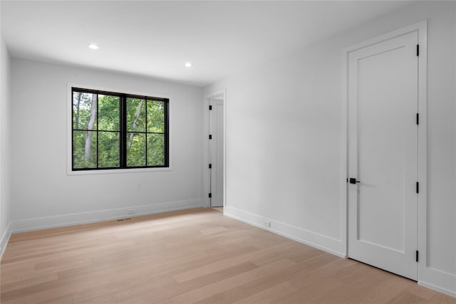 466 Montauk Hwy, Westhampton Beach, NY 11978 - spare room with light wood-type flooring and recessed lighting