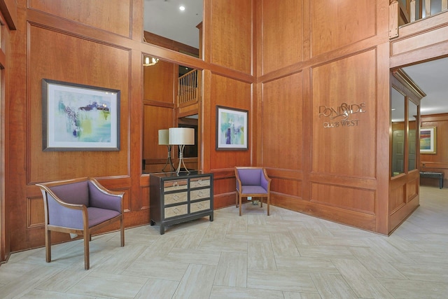 500 Pondside Dr Unit 2E, White Plains, NY 10607 - lobby featuring wooden walls