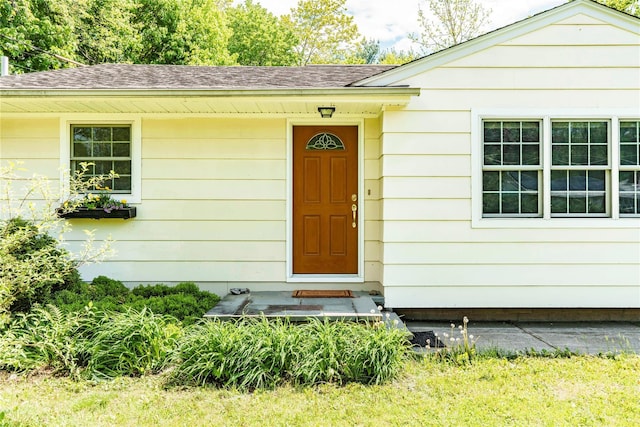 49 Lorraine Dr, Rhinebeck, NY 12572 - property entrance with roof with shingles