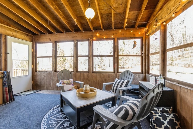 view of sunroom