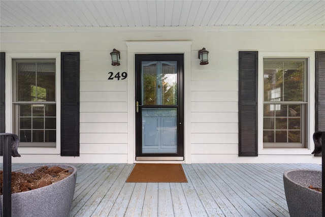 249 Cherry Ln, Airmont, NY 10901 - doorway to property featuring a porch