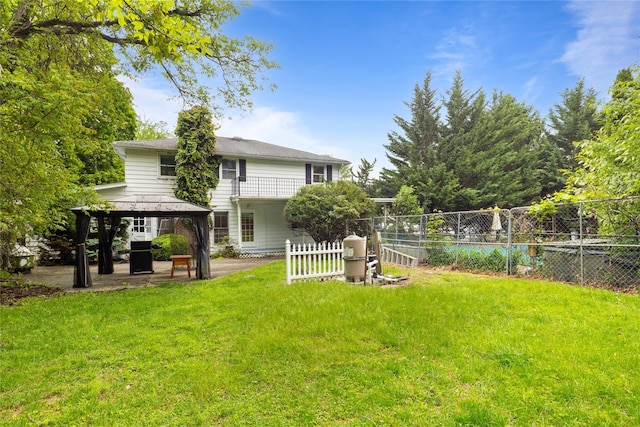 249 Cherry Ln, Airmont, NY 10901 - view of yard with a gazebo and a patio