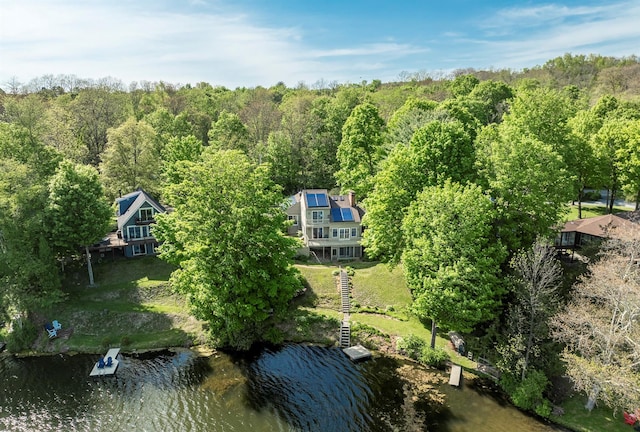 2716 Salt Point Tpke, Clinton Corners, NY 12514 - aerial view of property and surrounding area featuring a large body of water and a forest