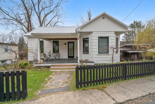 55 Upper Main St, Callicoon, NY 12723 - bungalow-style house featuring covered porch and metal roof