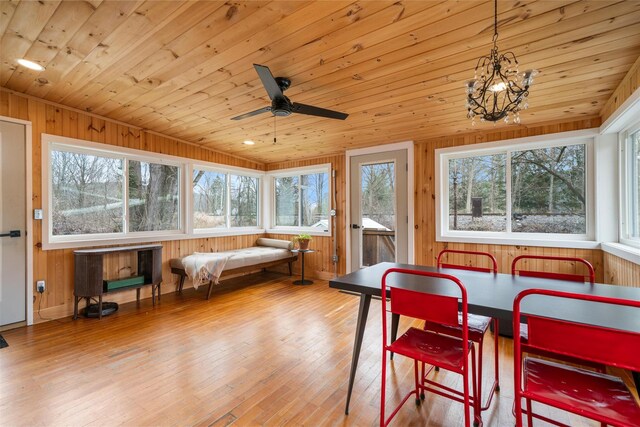 55 Upper Main St, Callicoon, NY 12723 - sunroom / solarium featuring a chandelier