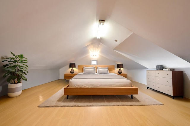 9249 Springfield Blvd, Queens Village, NY 11428 - bedroom with light wood finished floors and vaulted ceiling
