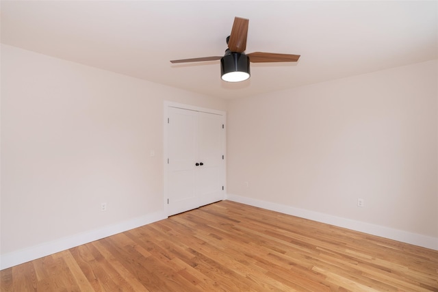 651 Vassar Rd, Poughkeepsie, NY 12603 - spare room with ceiling fan, light wood finished floors, and baseboards