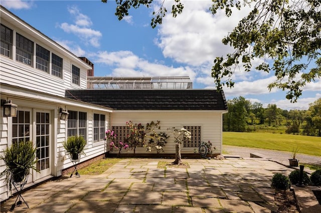 view of patio with french doors