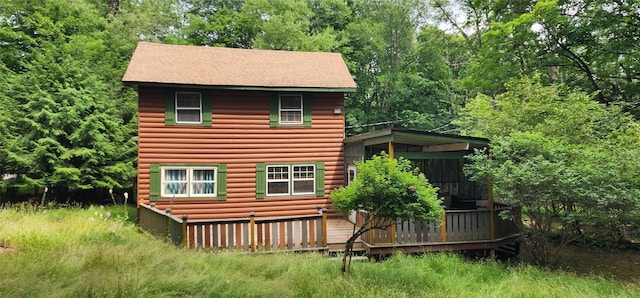 22 Ballard St, Smallwood, NY 12778 - exterior space featuring a deck