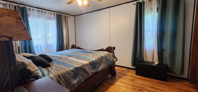 22 Ballard St, Smallwood, NY 12778 - bedroom with a ceiling fan and wood finished floors