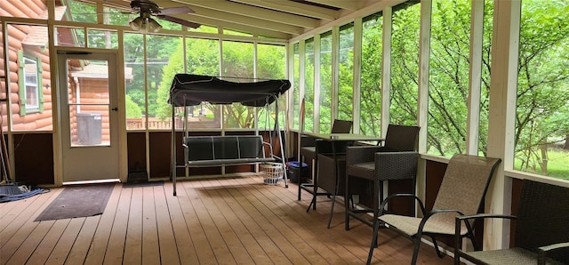 22 Ballard St, Smallwood, NY 12778 - sunroom with ceiling fan