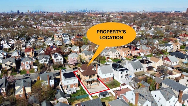 76-47 173rd St, Fresh Meadows, NY 11366 - drone / aerial view featuring a residential view