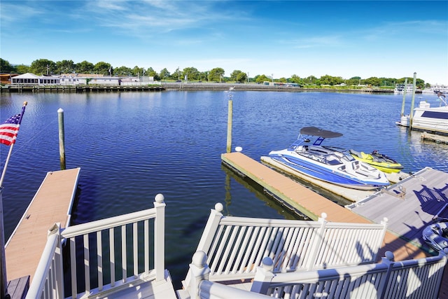 2314 National Dr, Brooklyn, NY 11234 - dock area featuring a water view