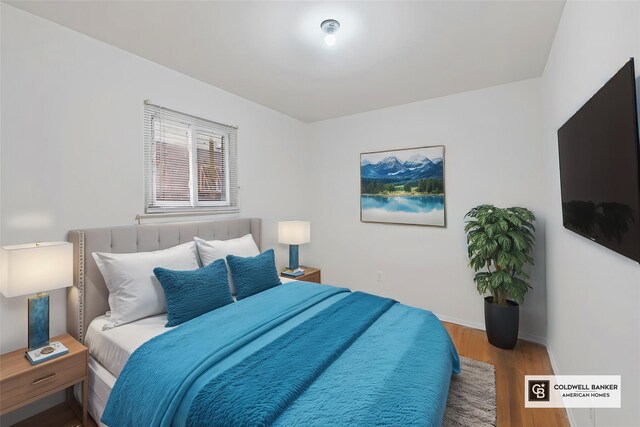 54-30 Kissena Blvd, Flushing, NY 11355 - bedroom featuring baseboards and wood finished floors