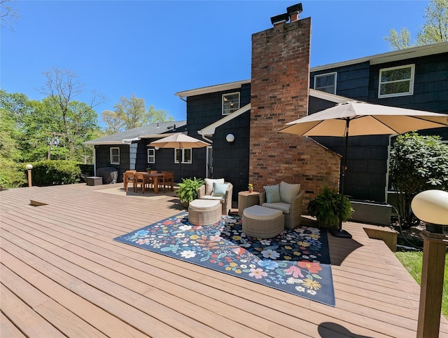 1 Concord Dr, Fort Salonga, NY 11768 - deck featuring outdoor dining space, area for grilling, and outdoor lounge area