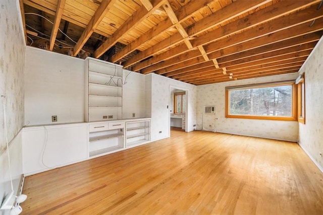 basement featuring wood finished floors