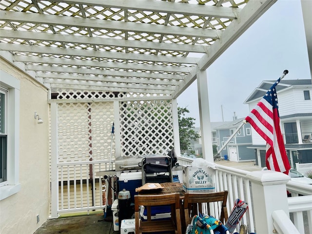 105 Mitchell Ave, Long Beach, NY 11561 - patio / terrace featuring a pergola
