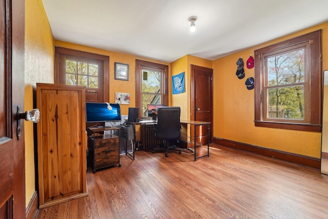 12 Sunset View Dr, West Nyack, NY 10994 - office area featuring baseboards and wood finished floors