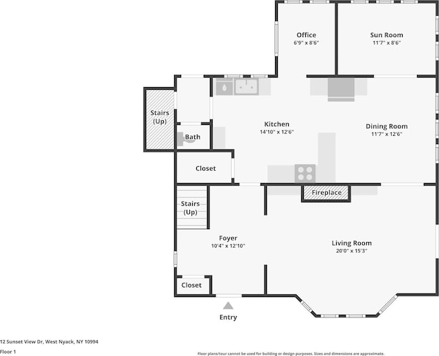 12 Sunset View Dr, West Nyack, NY 10994 - plan