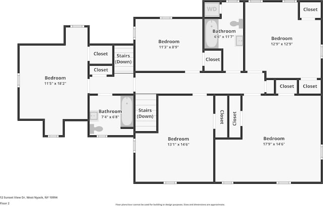 12 Sunset View Dr, West Nyack, NY 10994 - floor plan