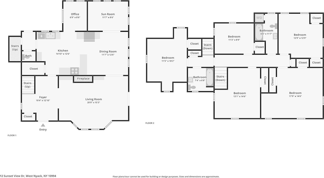 12 Sunset View Dr, West Nyack, NY 10994 - floor plan