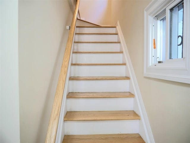view of stairway