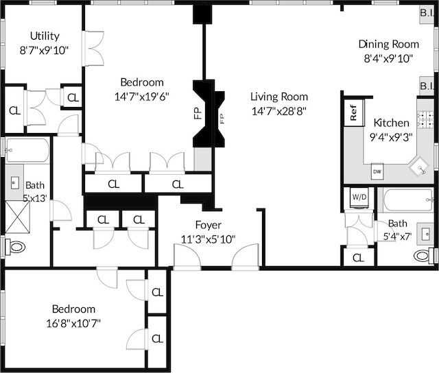 1273 N Ave Unit 1Ab, New Rochelle, NY 10804 - room layout