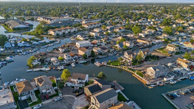 1166 Hastings Cir, Baldwin Harbor, NY 11510 - aerial view of property and surrounding area with a nearby body of water